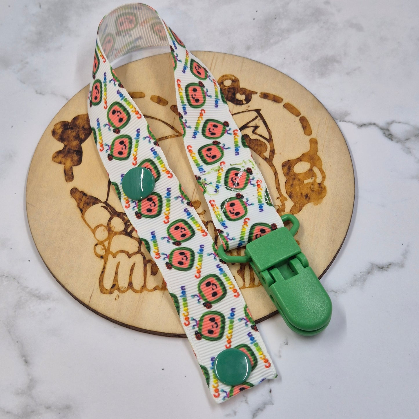 Green Melon Paci Clip
