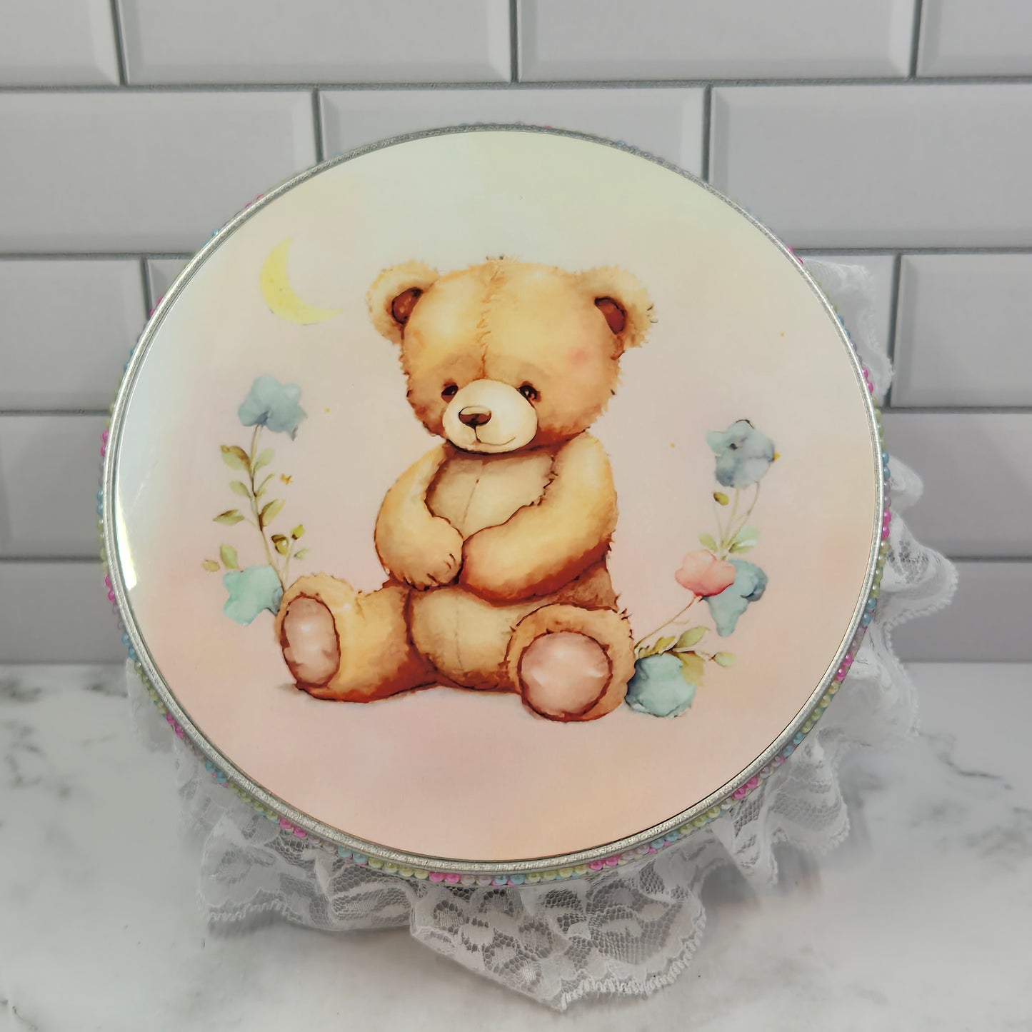 Teddy Beat Storage Tin