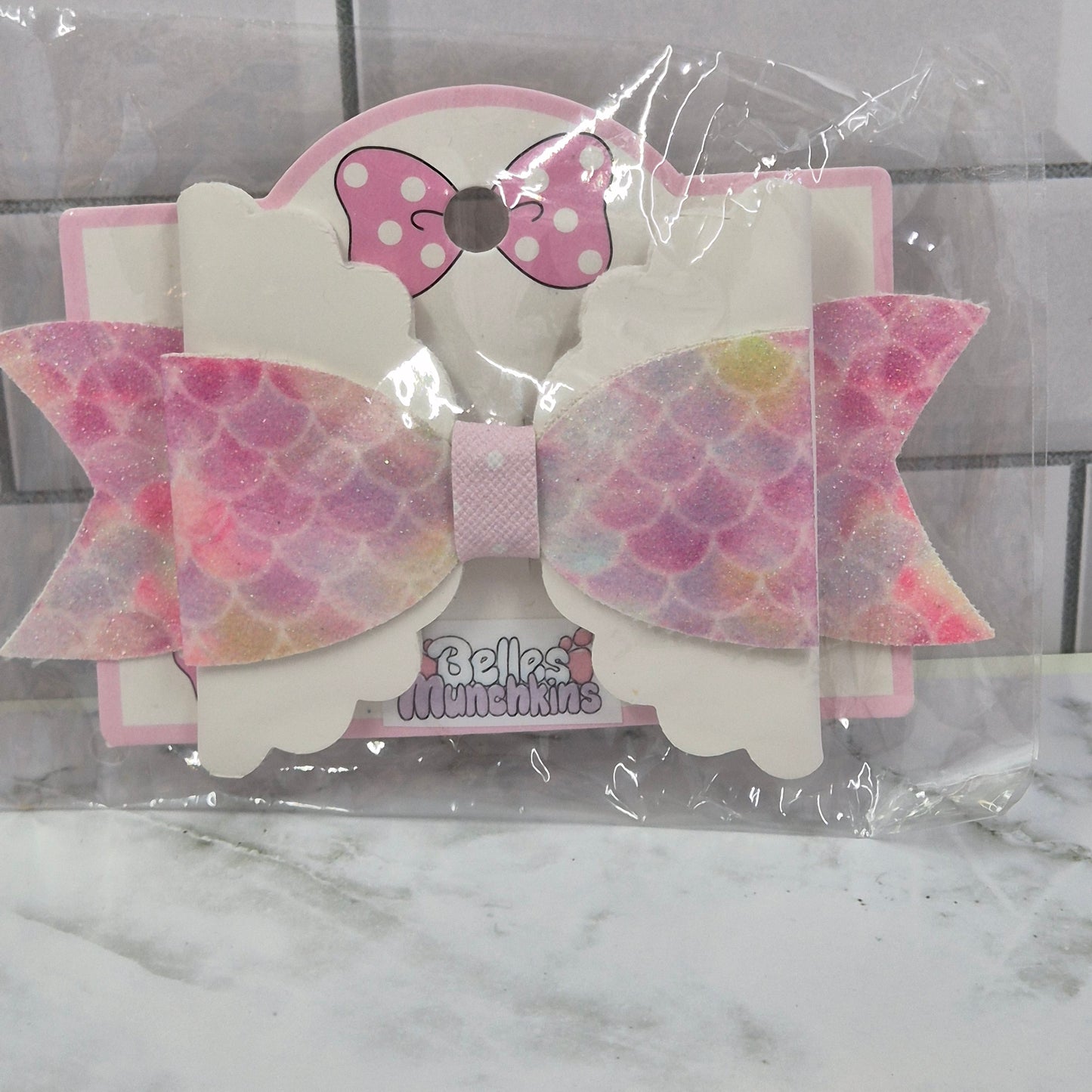 Pink Mermaid Bow